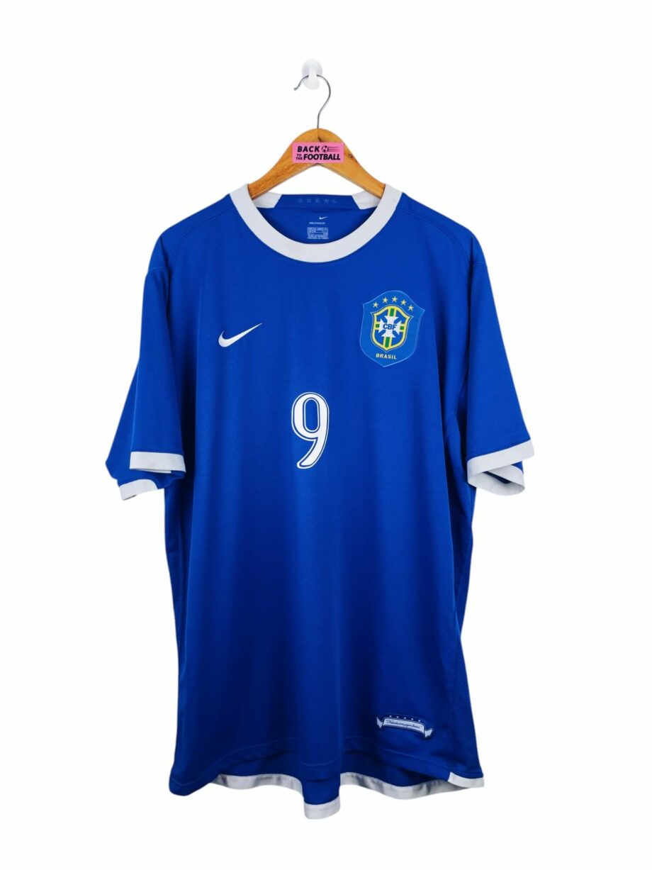 maillot vintage extérieur Brésil 2006 floqué Ronaldo #9