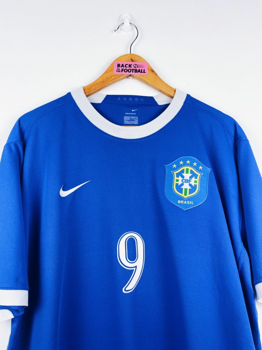maillot vintage extérieur Brésil 2006 floqué Ronaldo #9