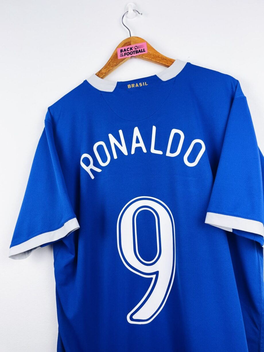 maillot vintage extérieur Brésil 2006 floqué Ronaldo #9
