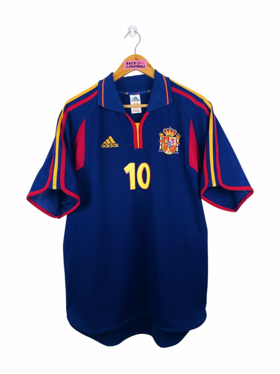 maillot vintage extérieur Espagne 2000 floqué Raul #10