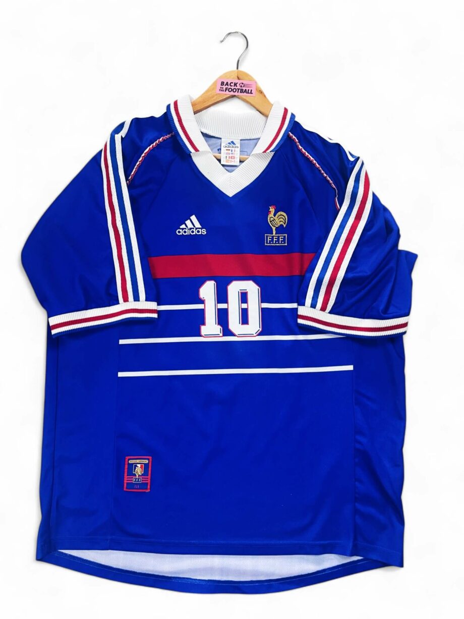 maillot vintage domicile équipe de France 1998 floqué Zidane #10