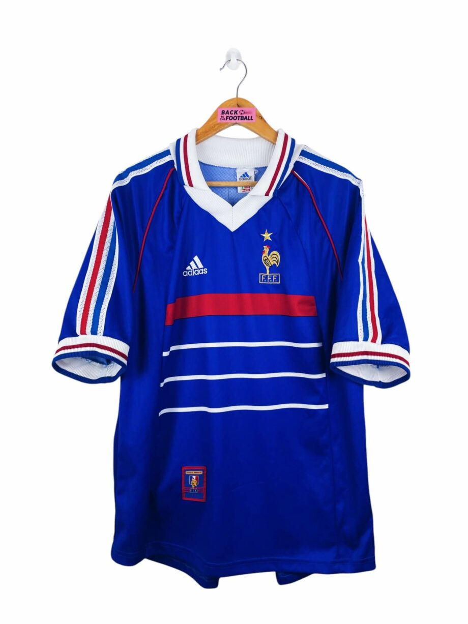 maillot vintage domicile équipe de France 1998 floqué Zidane #10