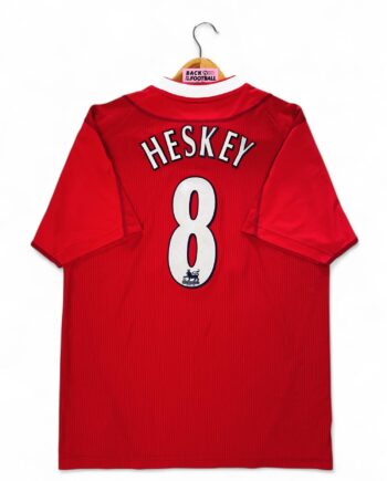 maillot vintage domicile Liverpool 2002/2004 floqué Heskey #8