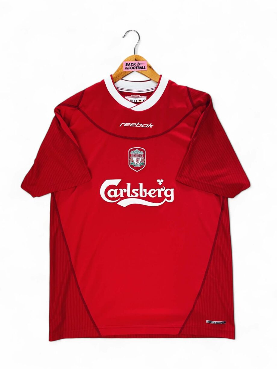 maillot vintage domicile Liverpool 2002/2004 floqué Heskey #8