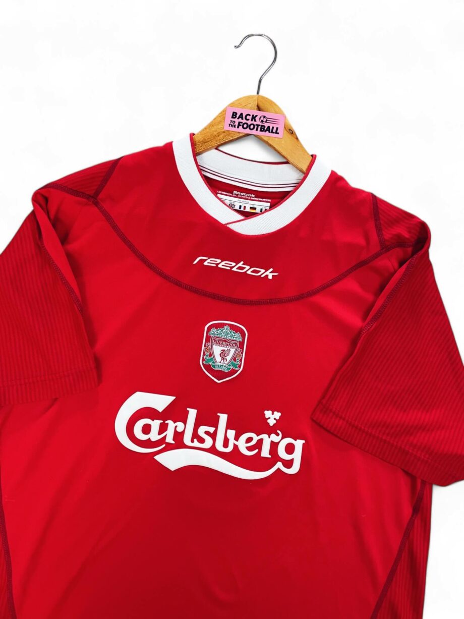 maillot vintage domicile Liverpool 2002/2004 floqué Heskey #8