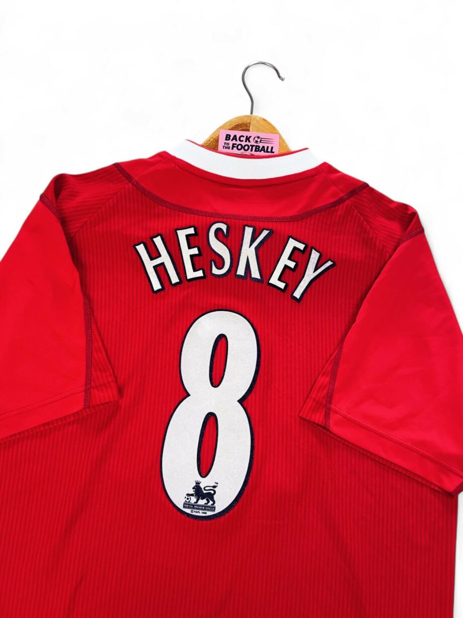 maillot vintage domicile Liverpool 2002/2004 floqué Heskey #8