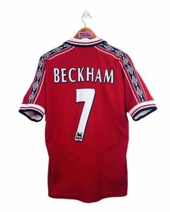 maillot vintage domicile Manchester United 1998/2000 floqué Beckham #7
