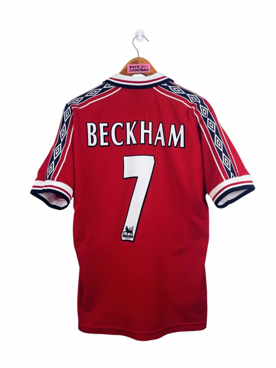 maillot vintage domicile Manchester United 1998/2000 floqué Beckham #7