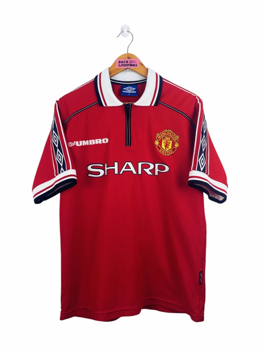 maillot vintage domicile Manchester United 1998/2000 floqué Beckham #7