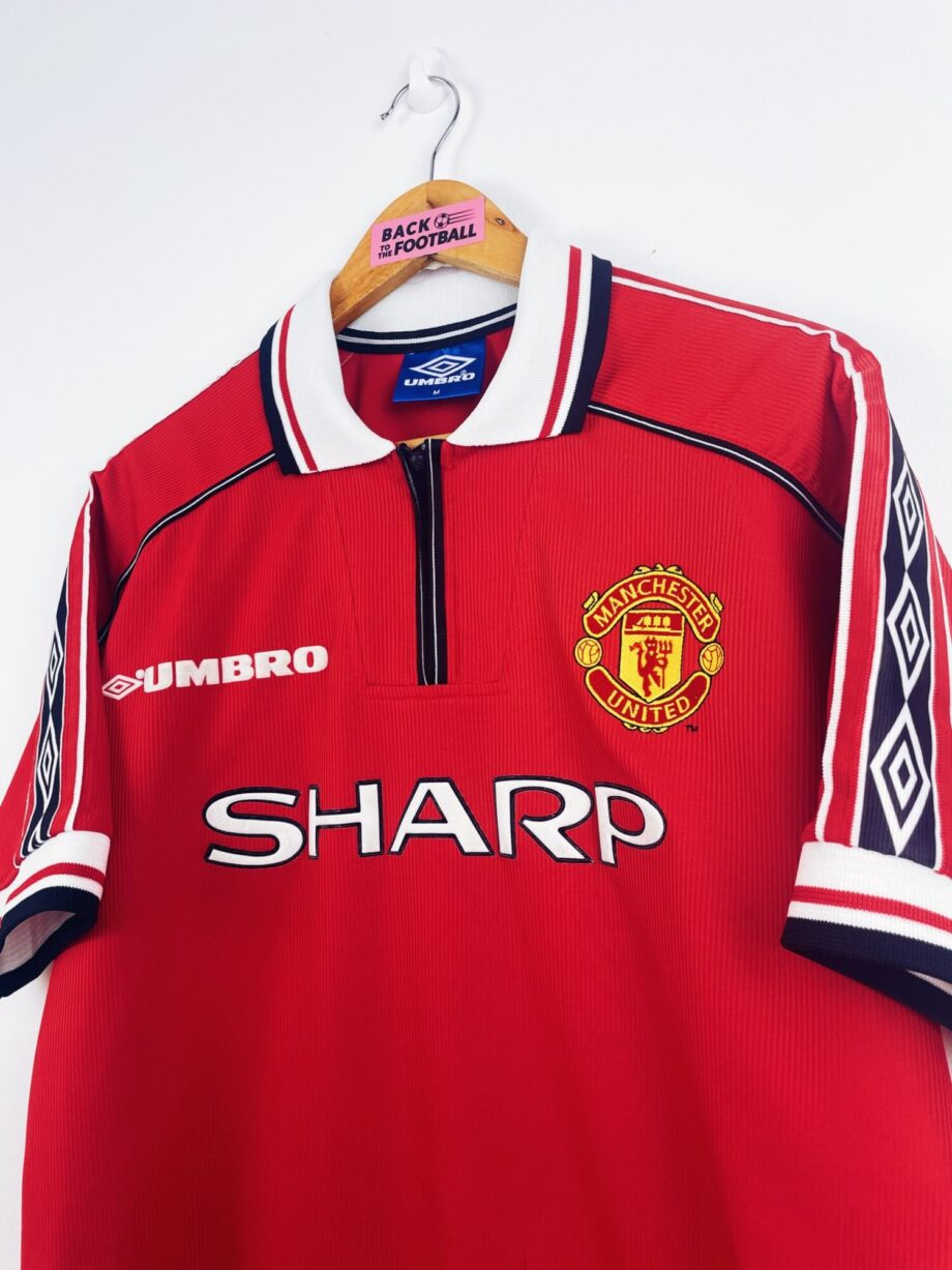 maillot vintage domicile Manchester United 1998/2000 floqué Beckham #7