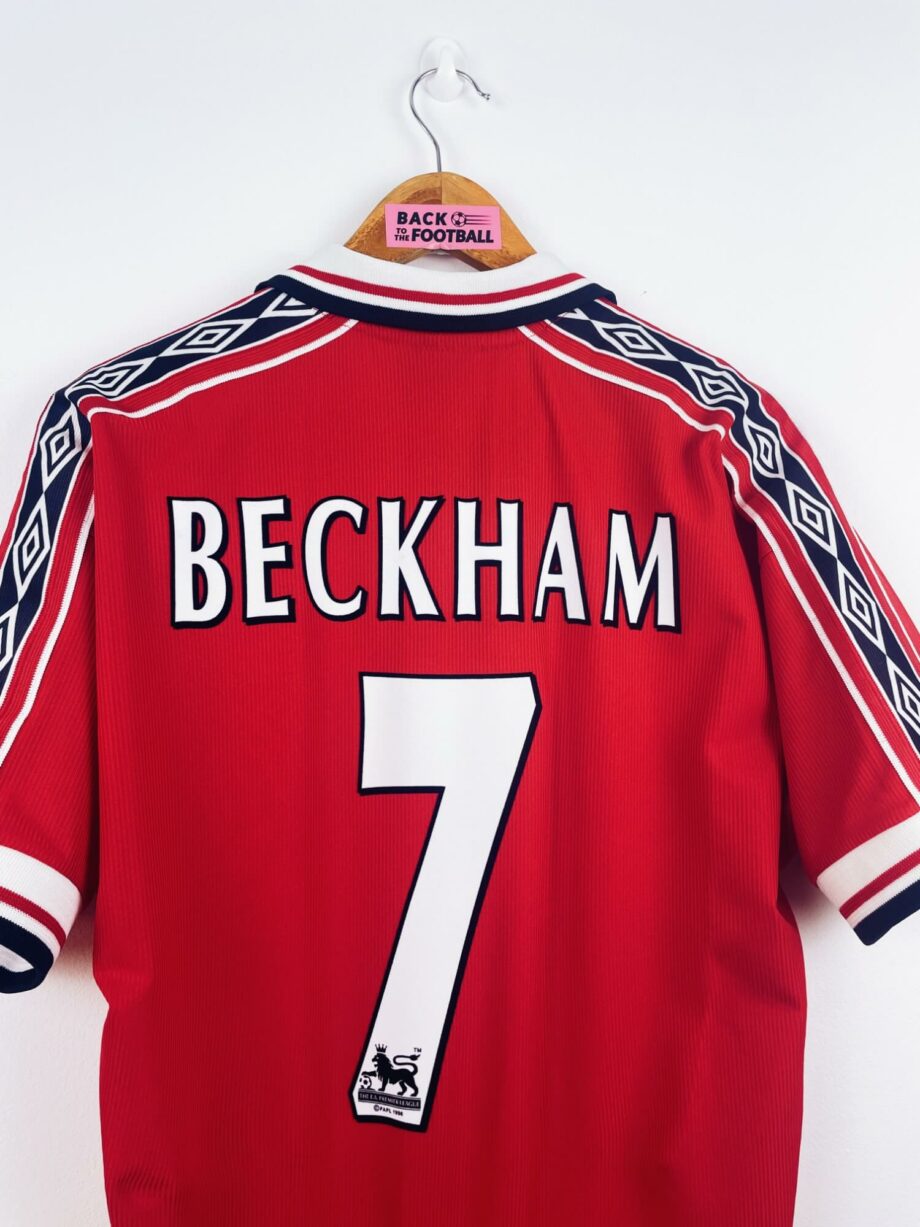 maillot vintage domicile Manchester United 1998/2000 floqué Beckham #7