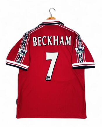 maillot vintage domicile Manchester United 1998/2000 floqué Beckham #7