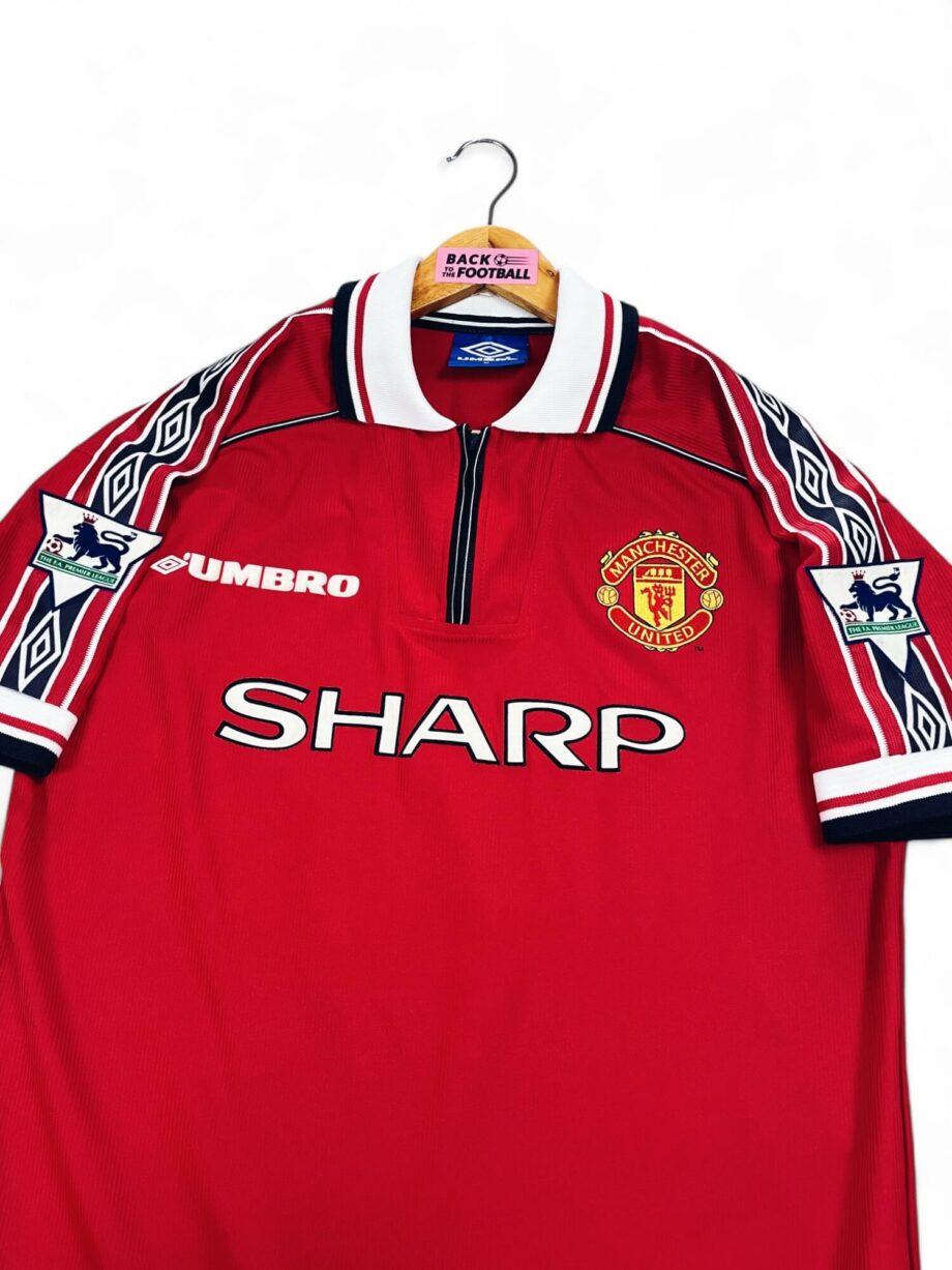 maillot vintage domicile Manchester United 1998/2000 floqué Beckham #7