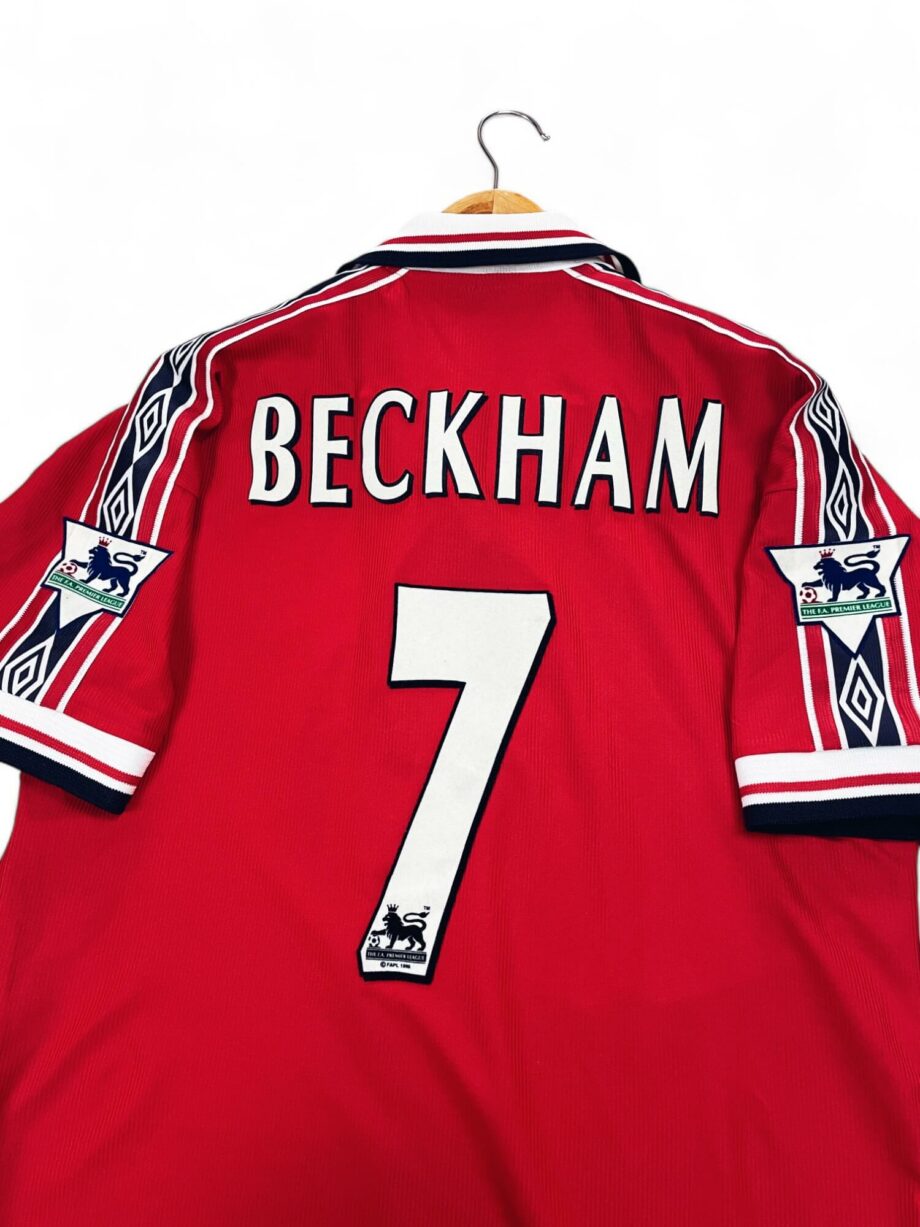 maillot vintage domicile Manchester United 1998/2000 floqué Beckham #7