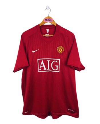 maillot vintage domicile Manchester United 2007/2009