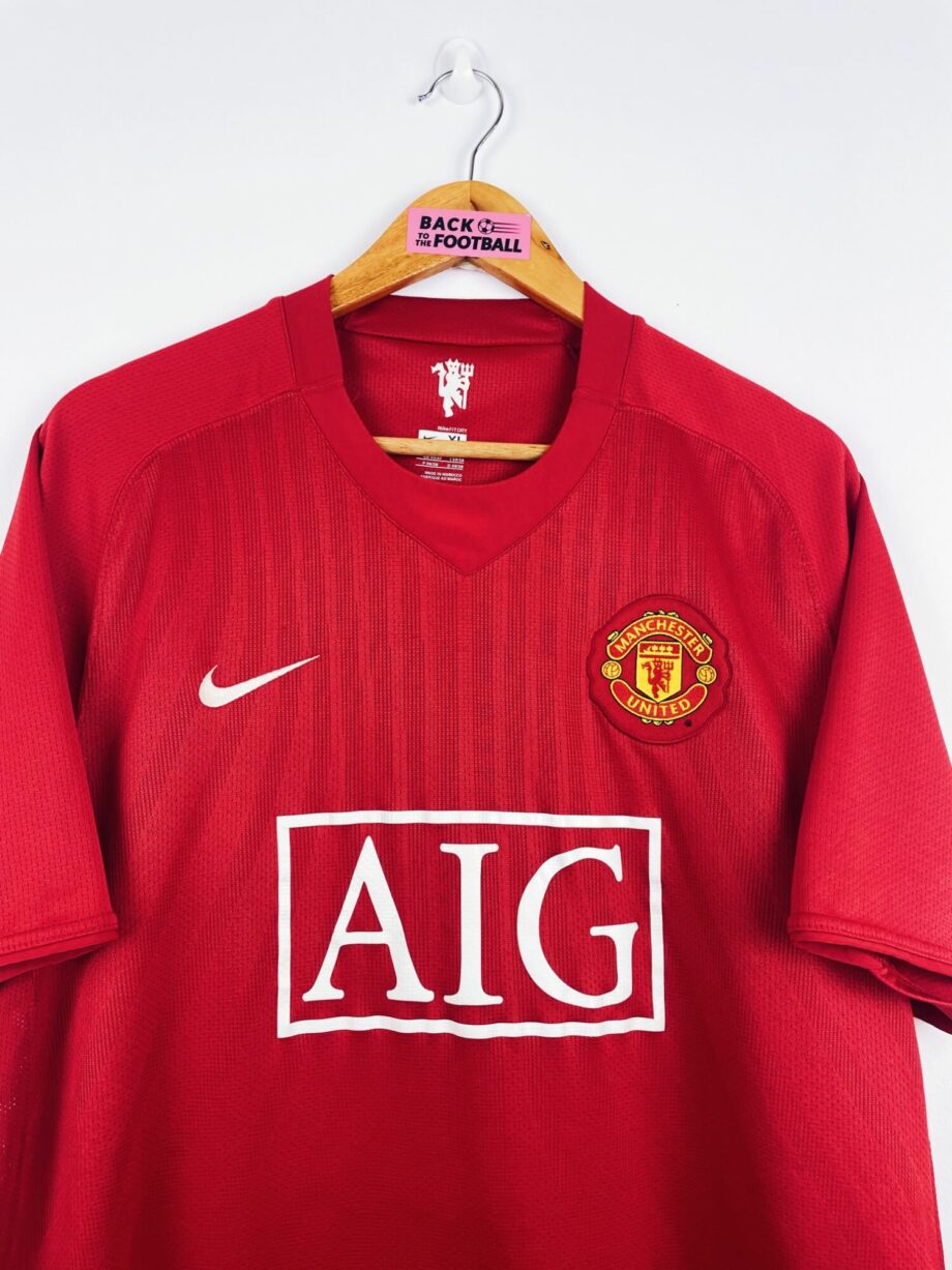 maillot vintage domicile Manchester United 2007/2009