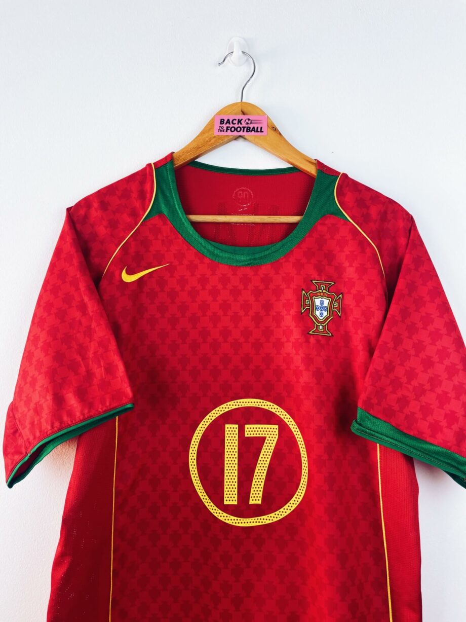 maillot vintage domicile Portugal 2004 floqué C. Ronaldo #17