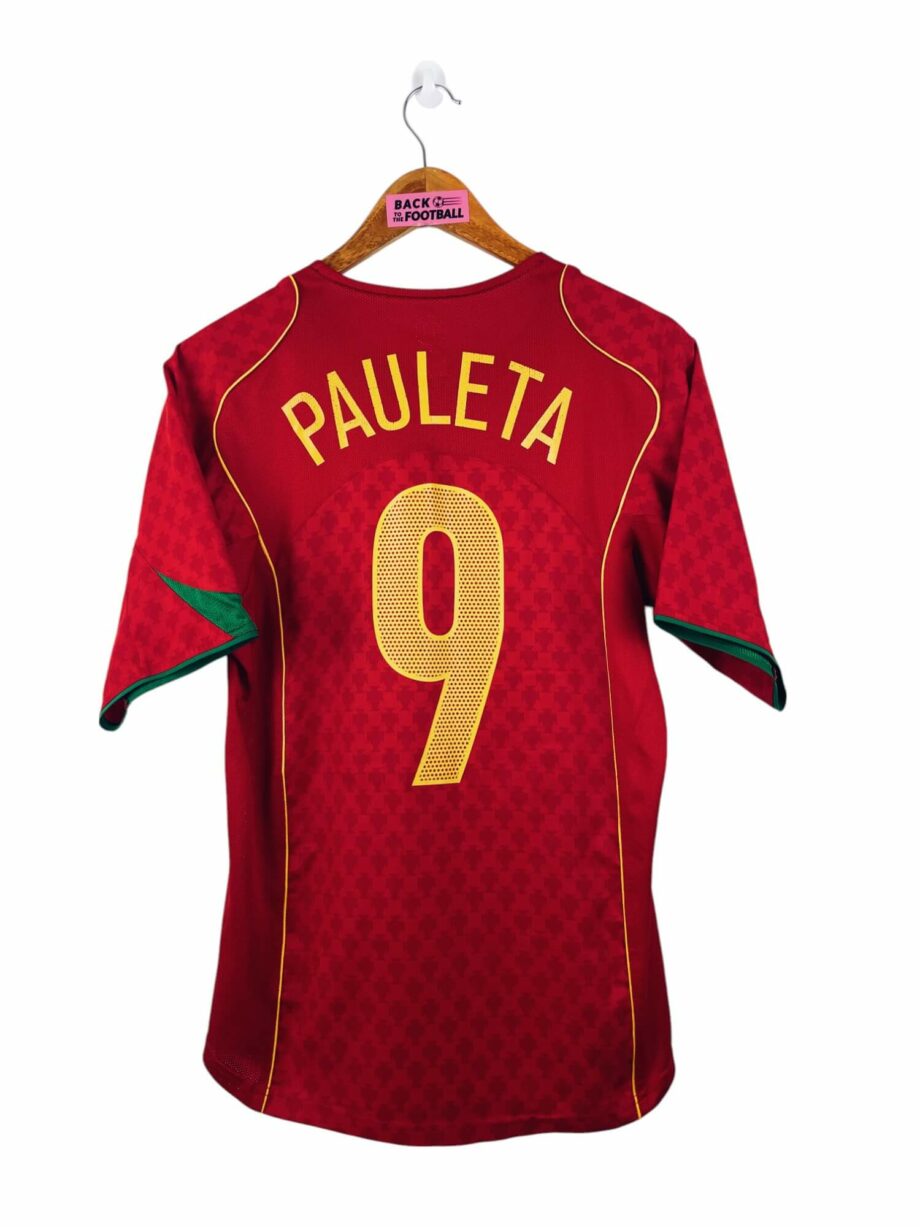 maillot vintage domicile Portugal 2004 floqué Pauleta #9