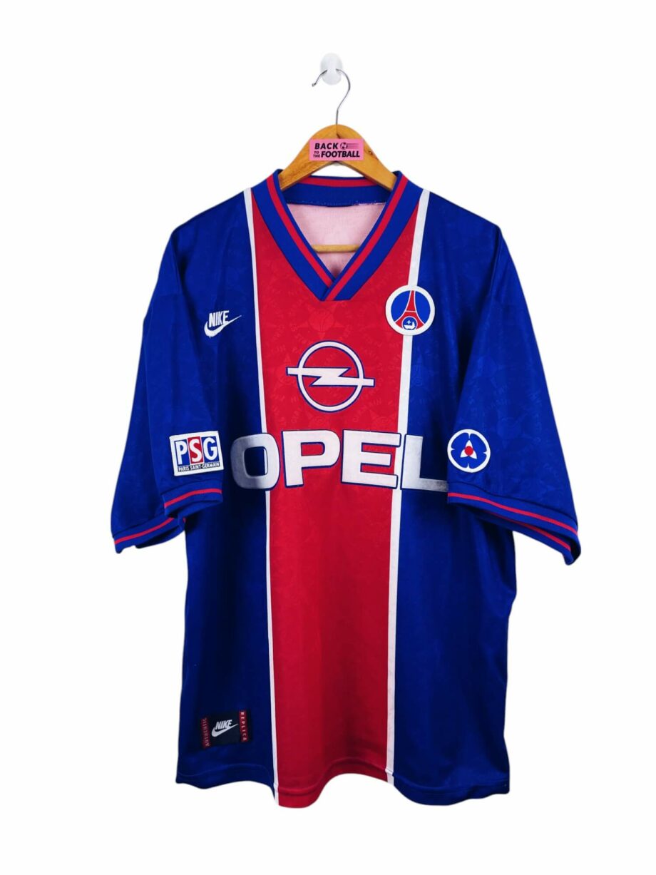 maillot vintage domicile PSG 1995/1996 floqué du numéro 8