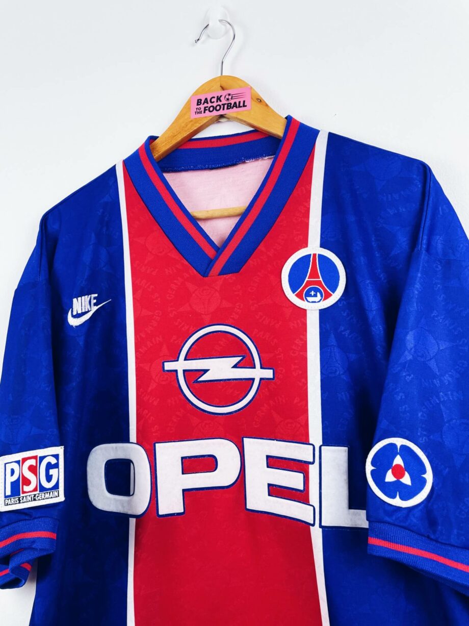 maillot vintage domicile PSG 1995/1996 floqué du numéro 8