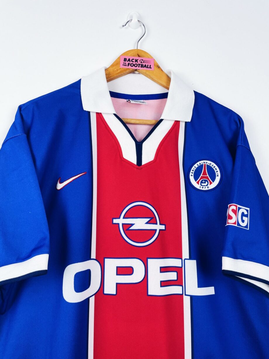 maillot vintage domicile PSG 1997/1998 floqué Simone #9