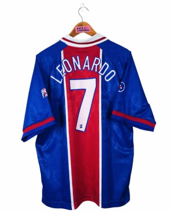 maillot vintage domicile PSG 1996/1997 floqué Leonardo #7