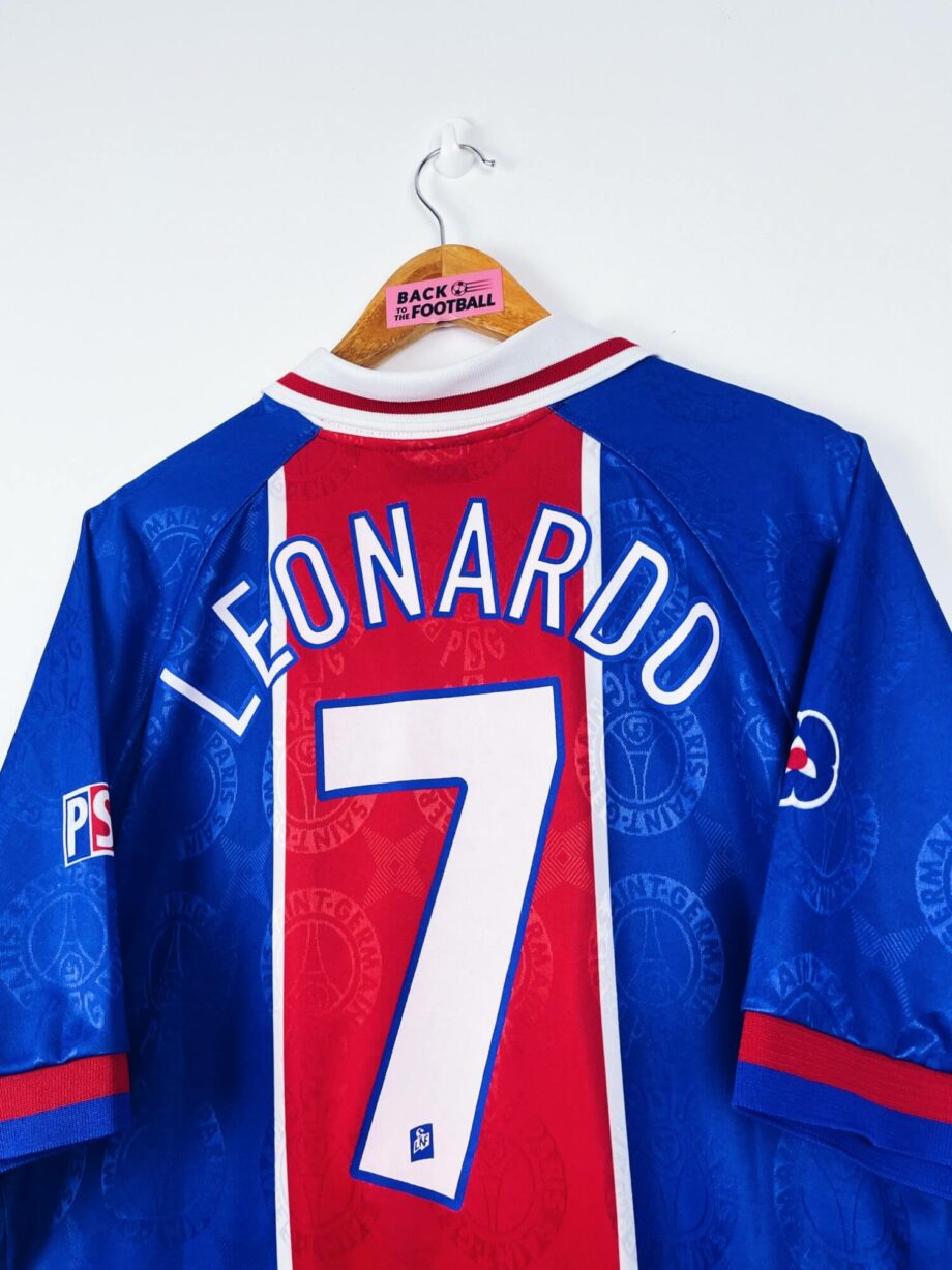 maillot vintage domicile PSG 1996/1997 floqué Leonardo #7