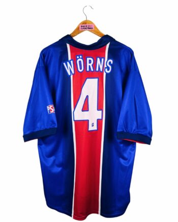 maillot vintage domicile PSG 1998/1999 floqué Wörns #4