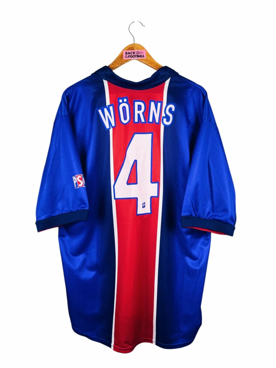 maillot vintage domicile PSG 1998/1999 floqué Wörns #4