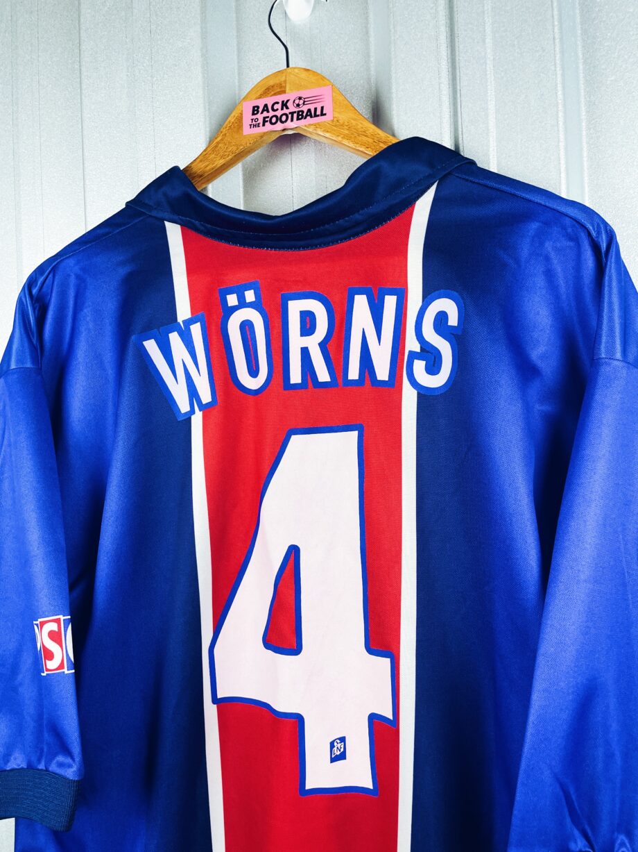 maillot vintage domicile PSG 1998/1999 floqué Wörns #4