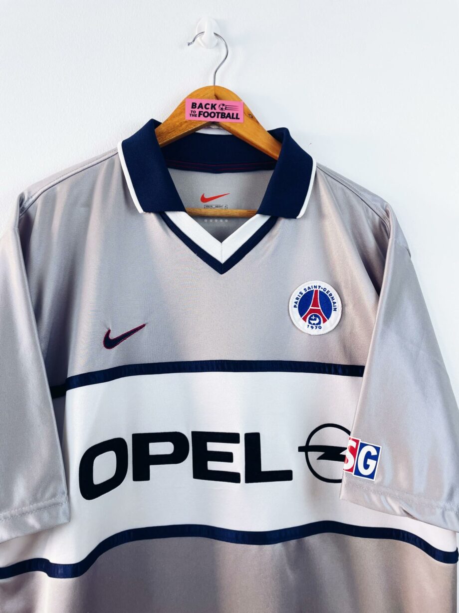 maillot vintage extérieur PSG 1999/2000 floqué Rabesandratana #15