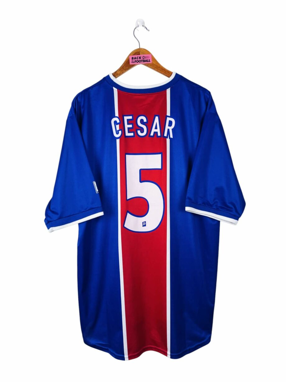 maillot vintage domicile PSG 1999/2000 floqué Cesar #5