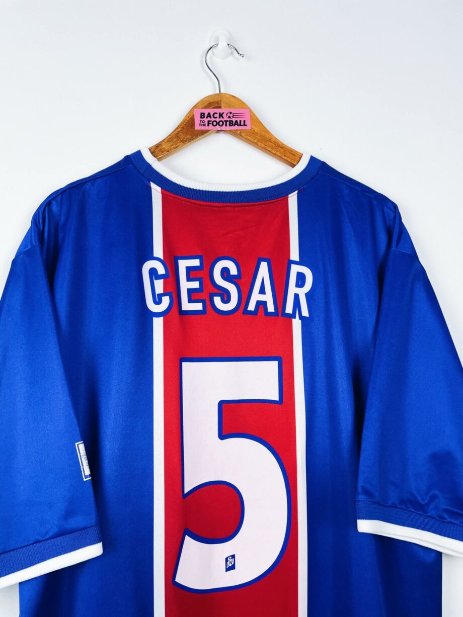 maillot vintage domicile PSG 1999/2000 floqué Cesar #5