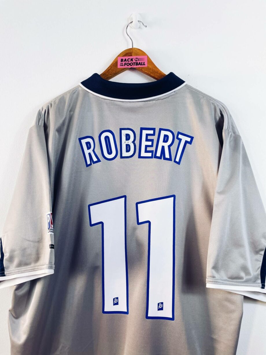 maillot vintage extérieur PSG 2000/2001 floqué Robert #11
