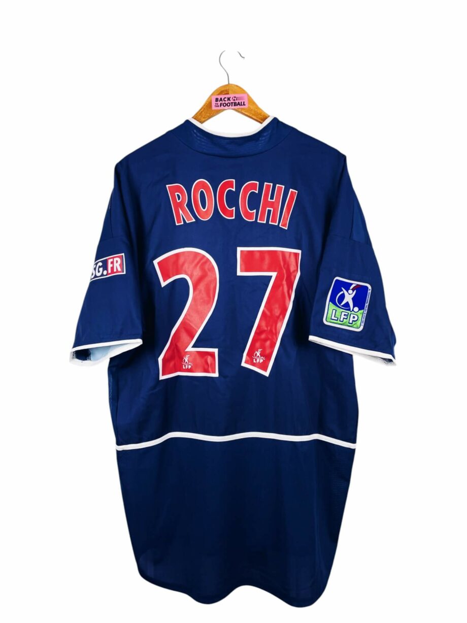 maillot vintage domicile PSG 2002/2003 floqué Rocchi #27