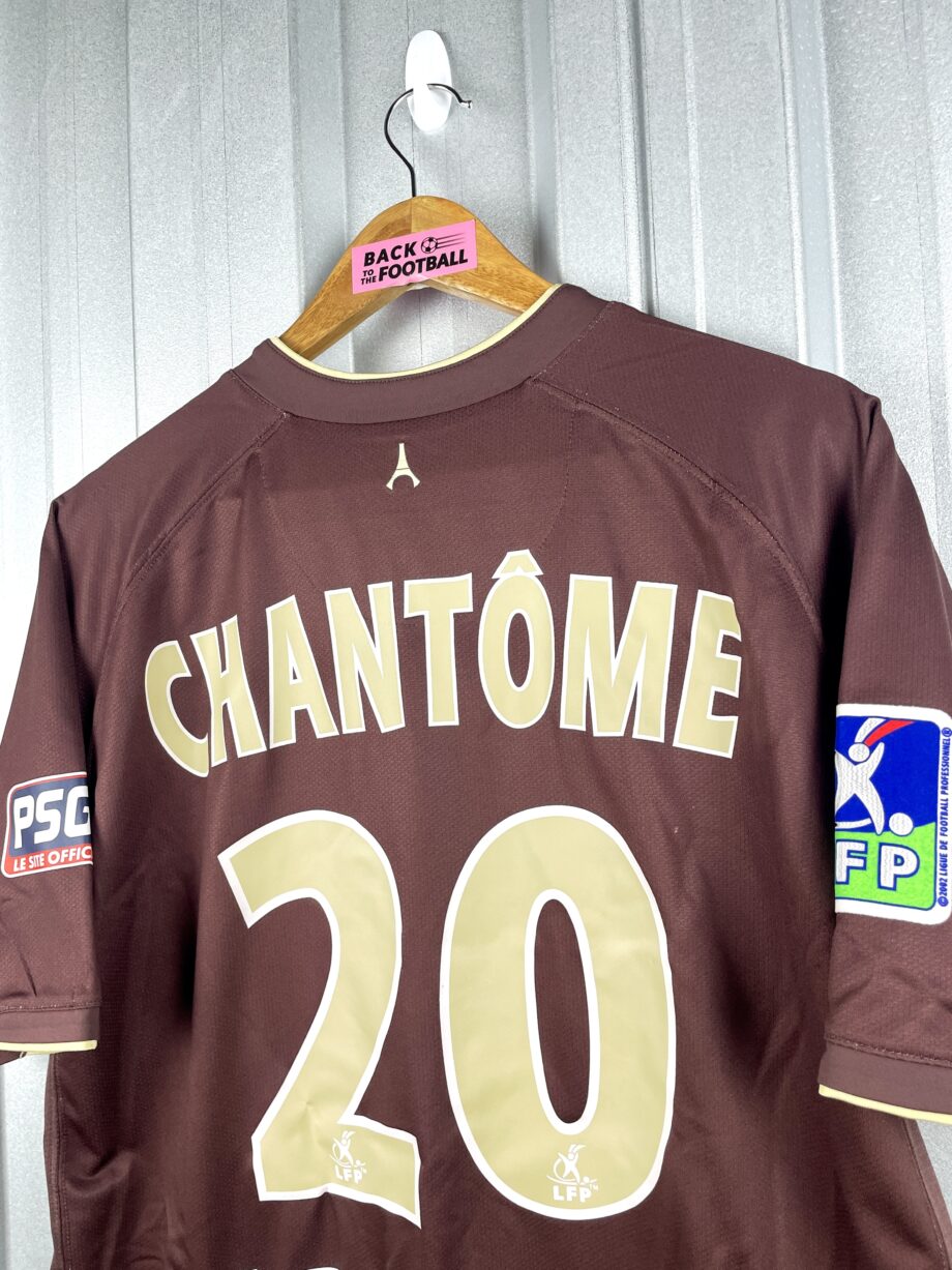 maillot vintage extérieur PSG 2006/2007 floqué Chantôme #20