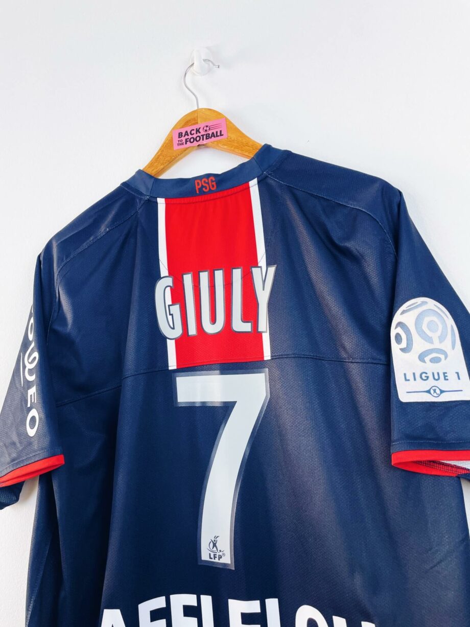 maillot vintage domicile PSG 2008/2009 floqué Giuly #7