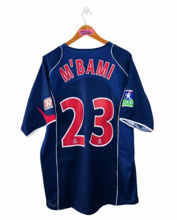 maillot vintage domicile PSG 2004/2005 floqué M'Bami #23