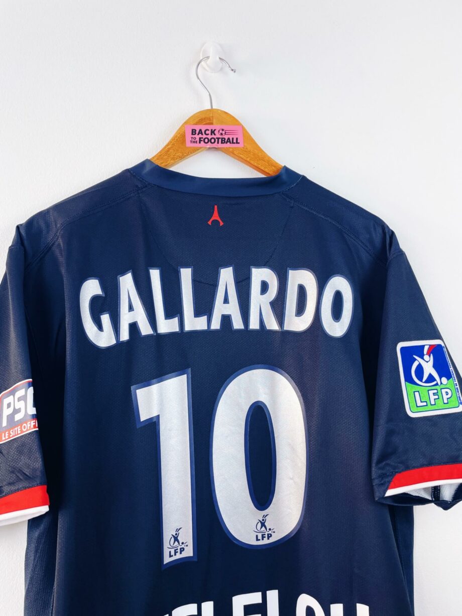 maillot vintage domicile PSG 2006/2007 floqué Gallardo #10