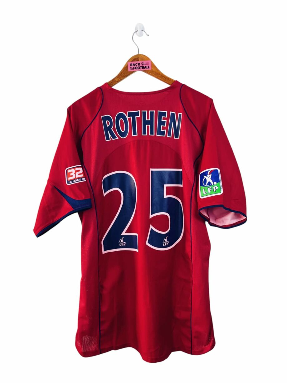 maillot vintage extérieur PSG 2004/2005 floqué Rothen #25