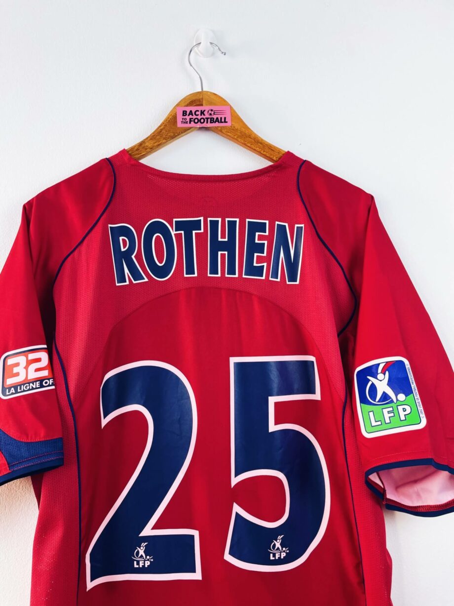 maillot vintage extérieur PSG 2004/2005 floqué Rothen #25
