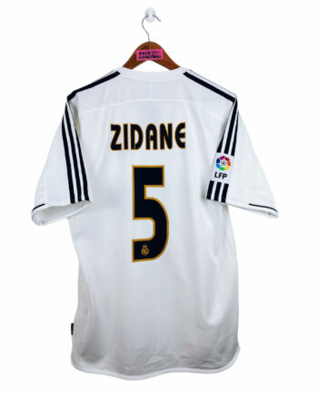 maillot vintage domicile Real Madrid 2003/2004 floqué Zidane #5
