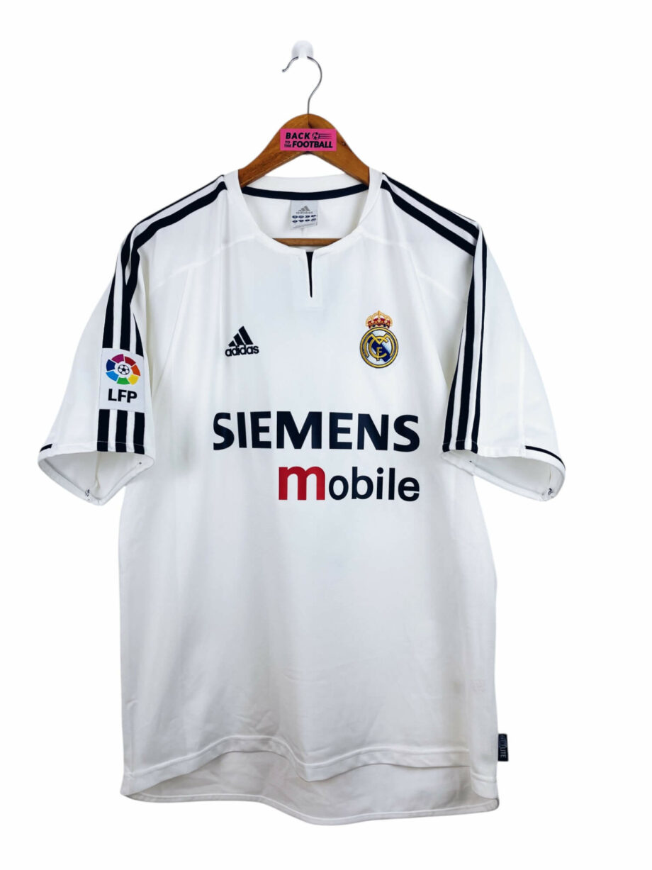 maillot vintage domicile Real Madrid 2003/2004 floqué Zidane #5