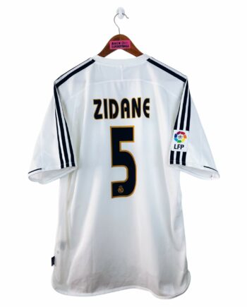 maillot vintage domicile Real Madrid 2003/2004 floqué Zidane #5