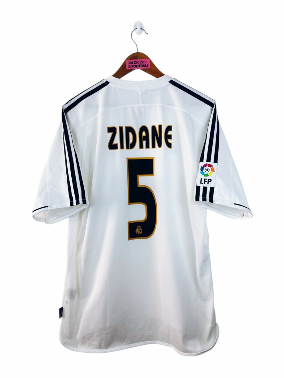 maillot vintage domicile Real Madrid 2003/2004 floqué Zidane #5