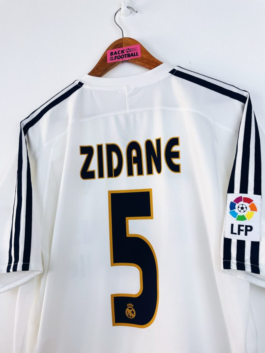 maillot vintage domicile Real Madrid 2003/2004 floqué Zidane #5