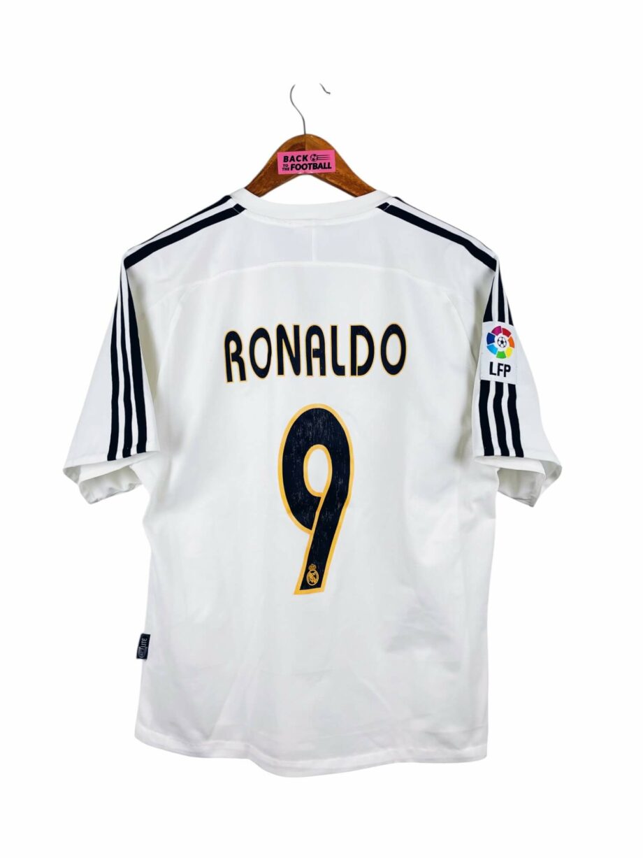 maillot vintage domicile Real Madrid 2003/2004 floqué Ronaldo #9