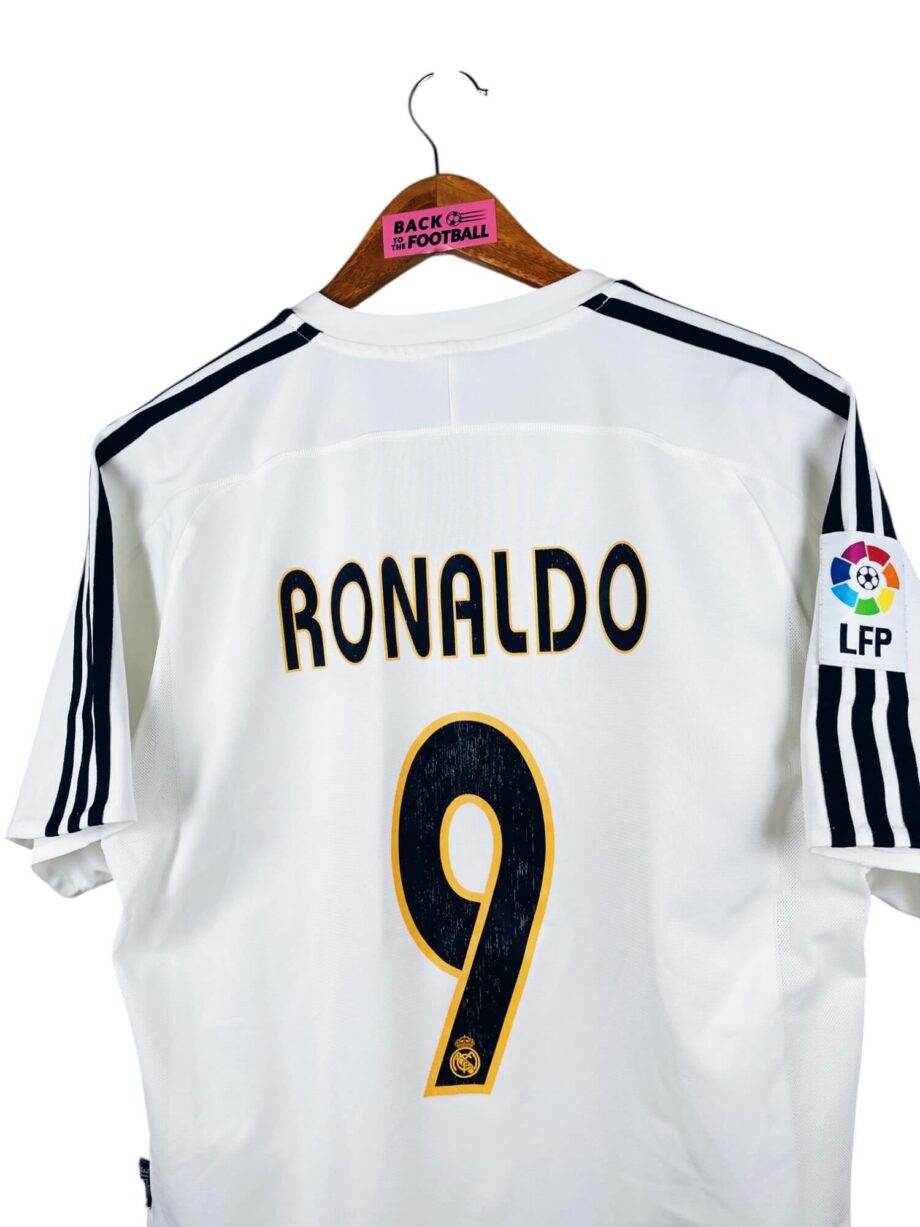 maillot vintage domicile Real Madrid 2003/2004 floqué Ronaldo #9