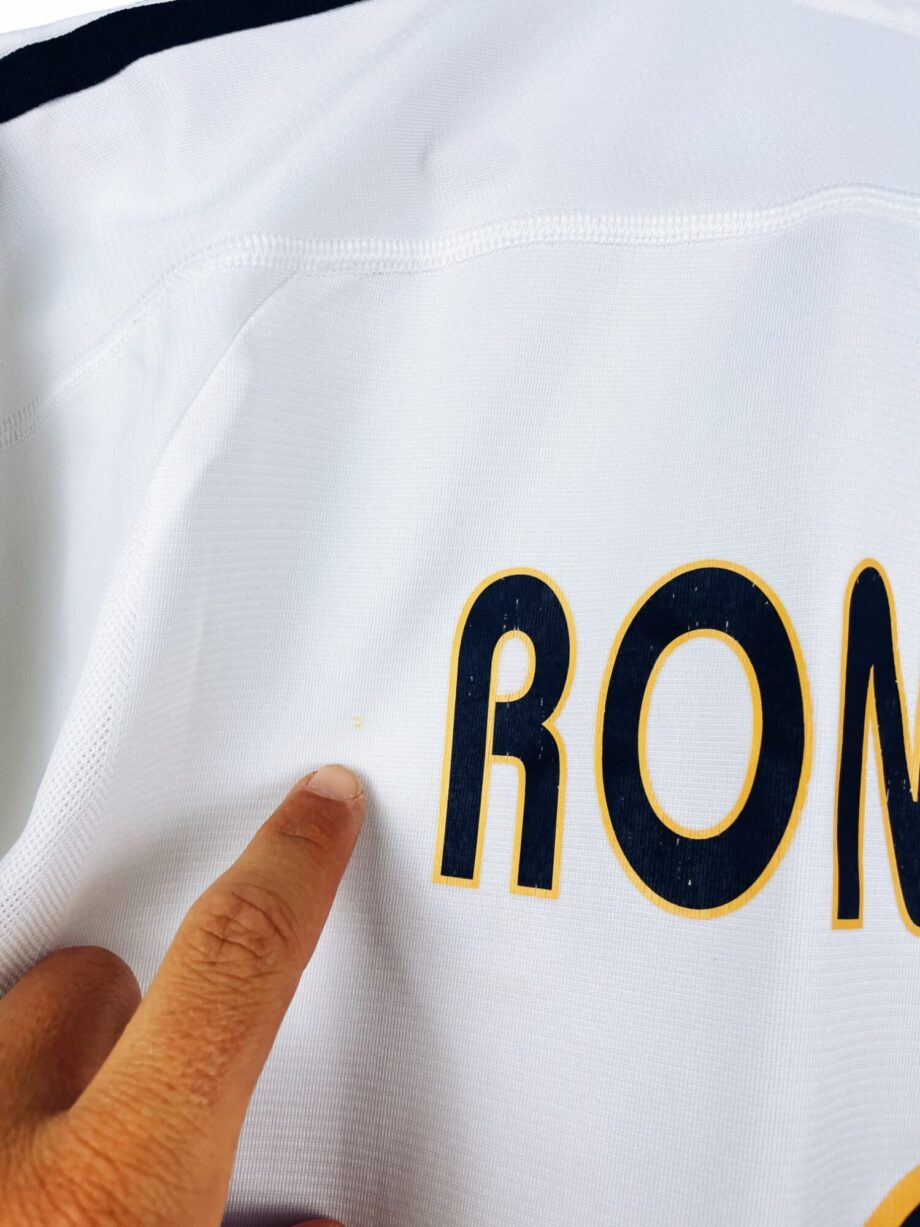 maillot vintage domicile Real Madrid 2003/2004 floqué Ronaldo #9