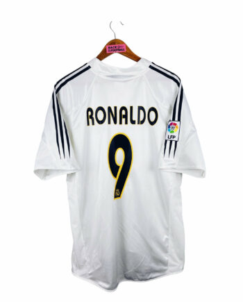maillot vintage domicile Real Madrid 2004/2005 floqué Ronaldo #9